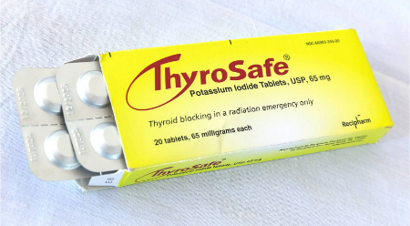 قرص یدید پتاسیم, محافظت از تیروئید در حادثه هسته‌ای