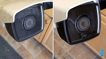 علت تار شدن تصویر دوربین مداربسته, تمیز کردن لنز دوربین مداربسته