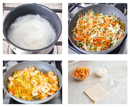 نکته هایی برای تهیه رول های تخم مرغ با میگو