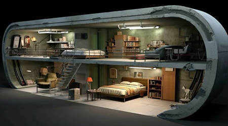 فضای داخلی اتاق امن