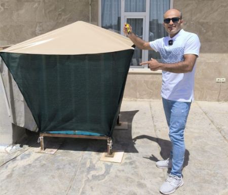 سایبان کولر آبی