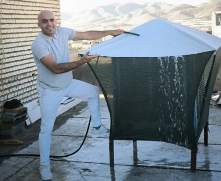 سایبان کولر آبی