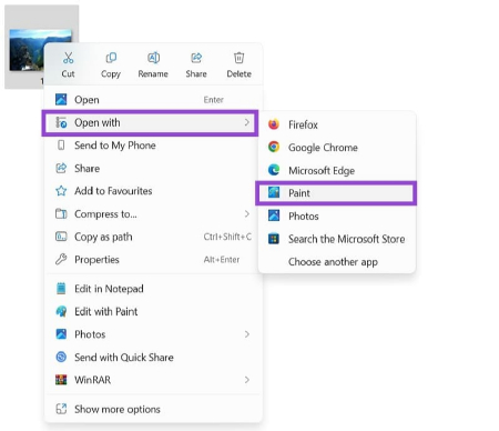 باز کردن تصاویر WebP در ویندوز, مشاهده WebP در مرورگر