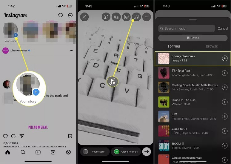 اضافه کردن موسیقی به استوری اینستاگرام, ترفندهای استوری اینستاگرام با موسیقی