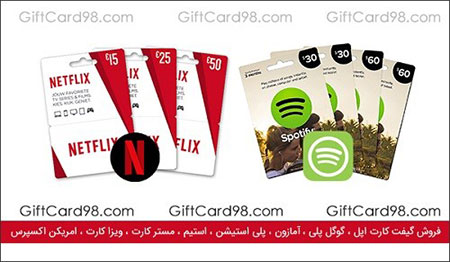گیفت کارت,انواع گیفت کارت,خرید گیفت کارت
