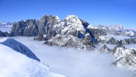 جاذبه‌های گردشگری دولومیت‌ها, تاریخچه کوه‌های دولومیت