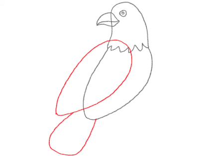 نقاشی آسان عقاب مخصوص کودک