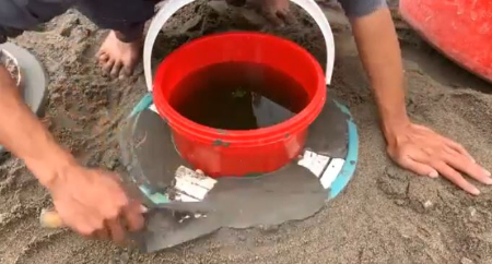 آموزش ساخت گلدان بزرگ, گلدان بتنی