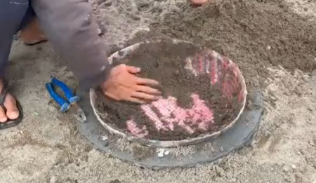 آموزش ساخت گلدان بزرگ, گلدان بتنی