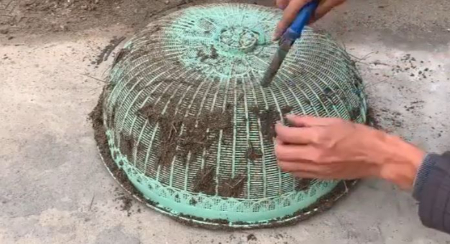 آموزش ساخت گلدان بزرگ, گلدان بتنی