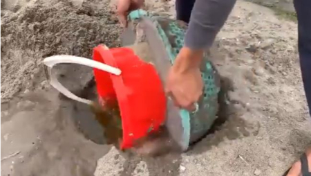 آموزش ساخت گلدان بزرگ, گلدان بتنی