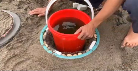 آموزش ساخت گلدان بزرگ, گلدان بتنی