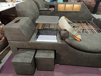 آپشنهای بسیاری در تختخواب هوشمند نصب میشوند