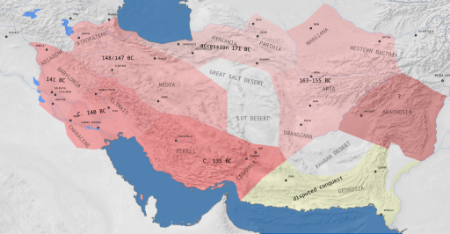 جنگ پارثی و باختری, پادشاهی یونانی وباختری