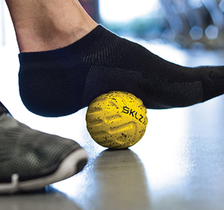 ماساژ پا با توپ, درمان پلانتار فاسیتیس