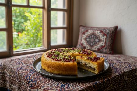 ته چین مرغ زعفرانی