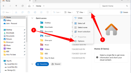 میانبرهای فایل اکسپلورر ویندوز, میانبرهای مدیریت فایل در ویندوز