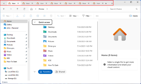 میانبرهای فایل اکسپلورر ویندوز, میانبرهای مدیریت فایل در ویندوز