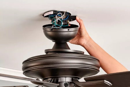 رفع لرزش پنکه سقفی, محکم کردن پنکه سقفی