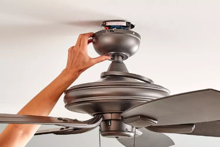 رفع لرزش پنکه سقفی, محکم کردن پنکه سقفی