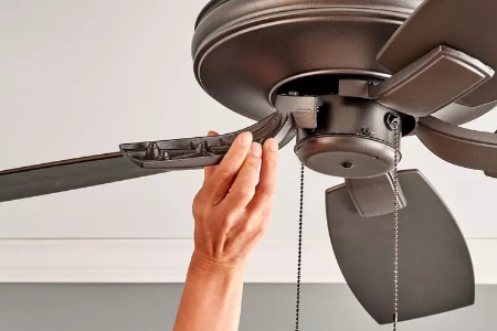 رفع لرزش پنکه سقفی, محکم کردن پنکه سقفی