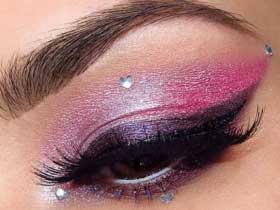 آرایش بنفش,آرایش صورت, گالری تصاویر