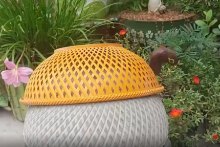 ساخت گلدان سیمانی,آموزش ساخت گلدان بتنی