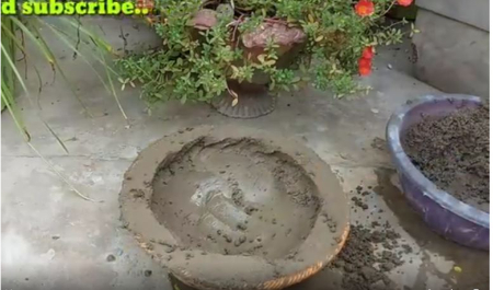 ساخت گلدان سیمانی,آموزش ساخت گلدان بتنی