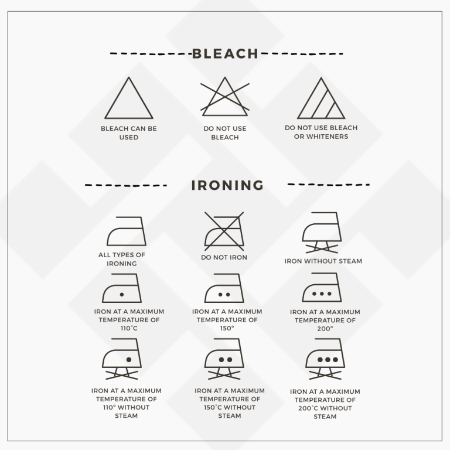 علائم شستشوی لباس, مراقبت از لباس