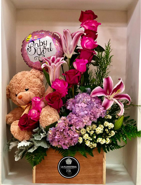 تزیین باکس گل و خرس برای ولنتاین, تزیین باکس گل و خرس ولنتاین, نمونه هایی از تزیین باکس گل و خرس ولنتاین