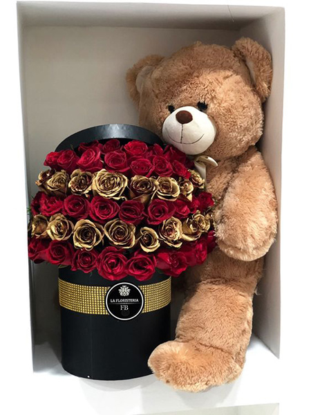 تزیین باکس گل و خرس,نمونه هایی از تزیین باکس گل و خرس,انواع تزیین باکس گل و خرس