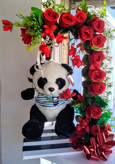 تصاویری از تزیین باکس گل و خرس, شیک ترین تزیینات باکس گل و خرس, تزیین باکس گل و خرس شیک