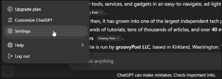 حذف حافظه ChatGPT, حذف داده‌های ChatGPT