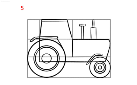 کشیدن نقاشی تراکتور