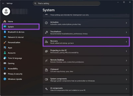بازنشانی ویندوز 11, ریست فکتوری ویندوز 12