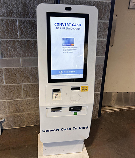 خودپرداز غیرنقدی, دستگاه کش لس