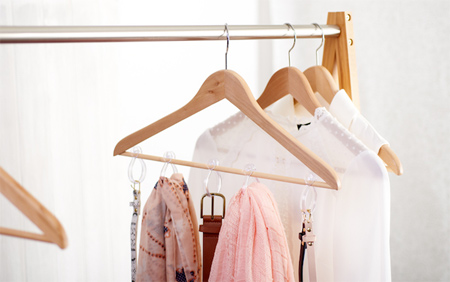 نکاتی برای چیدمان کمد لباس,ایده های چیدمان لباس و کفش در کمد