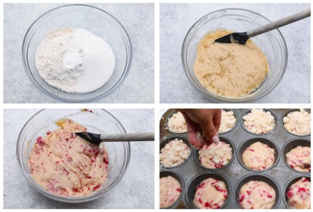 نحوه درست کردن مافین تمشک