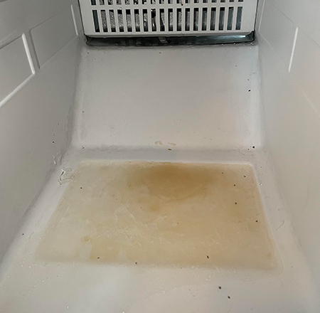 گرفتگی ناودان یخچال, رفع گرفتگی ناودان یخچال با سیم