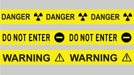 نوار خطر, نوار خطر زرد