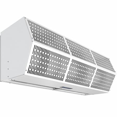 پرده هوا, دستگاه پرده هوا ساده, پرده هوای تجاری قدرت کمتری نسبت به نوع صنعتی دارد