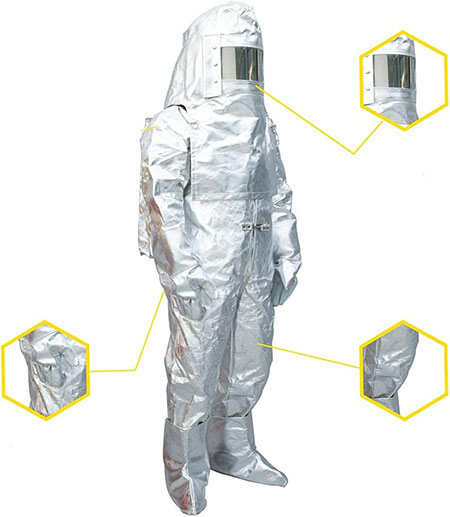 لباس آلومینیومی ضد آتش, لباس محافظ آتش‌نشانی