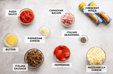 روش درست کردن حلقه پیتزای هلالی