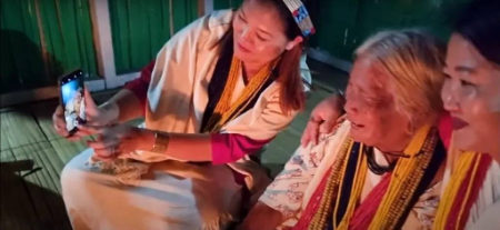 مراسم شکار سر قبیله نیشی,مراسم تدفین قبیله نیشی