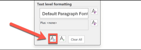 رفع مشکل قالب‌بندی در Word, تمیز کردن فرمت متن در ورد