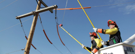 چوب استیک ایمنی, ایمنی خطوط فشار قوی