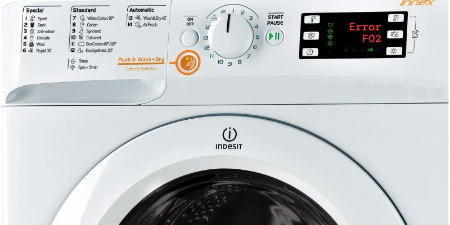 ارور لباسشویی ایندزیت, ارورهای مختلف ماشین لباسشویی ایندزیت