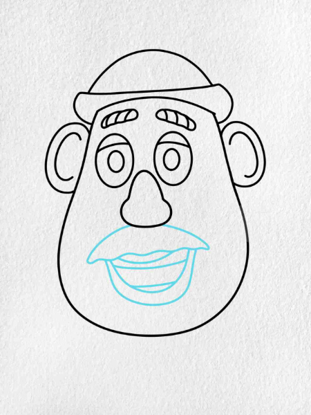 طرح کارتونی سیب‌زمینی