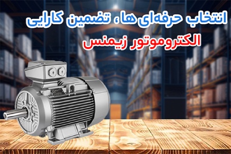 انتخاب حرفه ای ها، تضمین کارایی الکتروموتور زیمنس