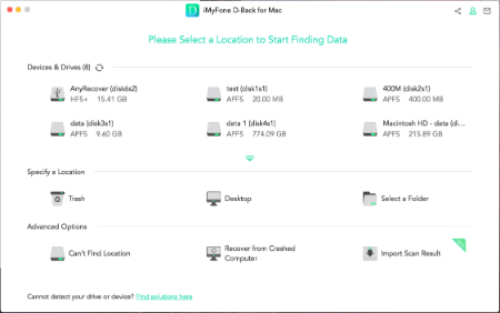 گرفتن اسکرین شات در مک, نرم افزار بازیابی اطلاعات مک